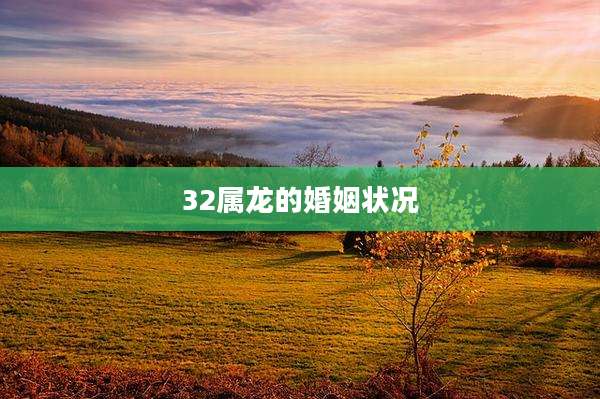 32属龙的婚姻状况