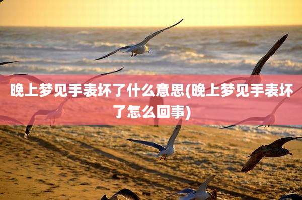 晚上梦见手表坏了什么意思(晚上梦见手表坏了怎么回事)