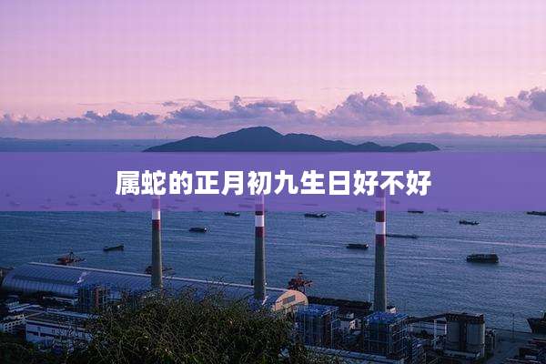属蛇的正月初九生日好不好