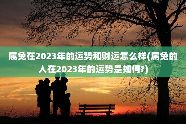 属兔在2023年的运势和财运怎么样(属兔的人在2023年的运势是如何?)