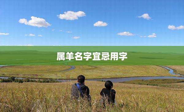 属羊名字宜忌用字