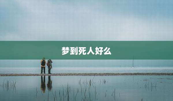 梦到死人好么