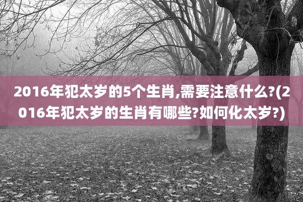 2016年犯太岁的5个生肖,需要注意什么?(2016年犯太岁的生肖有哪些?如何化太岁?)
