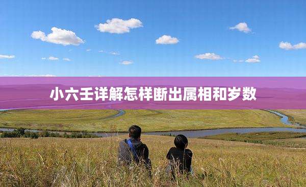 小六壬详解怎样断出属相和岁数