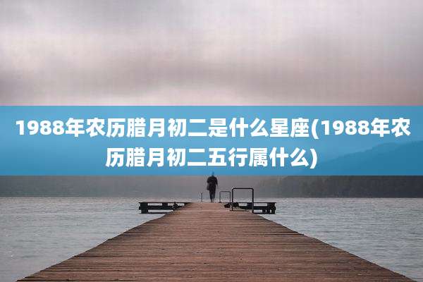 1988年农历腊月初二是什么星座(1988年农历腊月初二五行属什么)