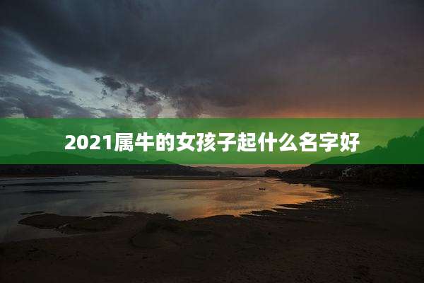 2021属牛的女孩子起什么名字好