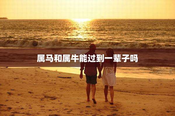 属马和属牛能过到一辈子吗
