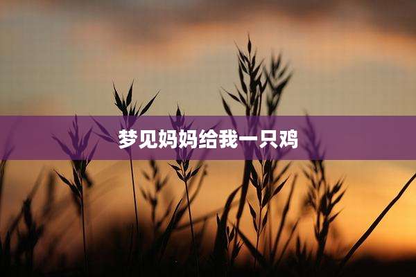 梦见妈妈给我一只鸡
