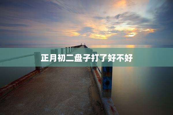 正月初二盘子打了好不好