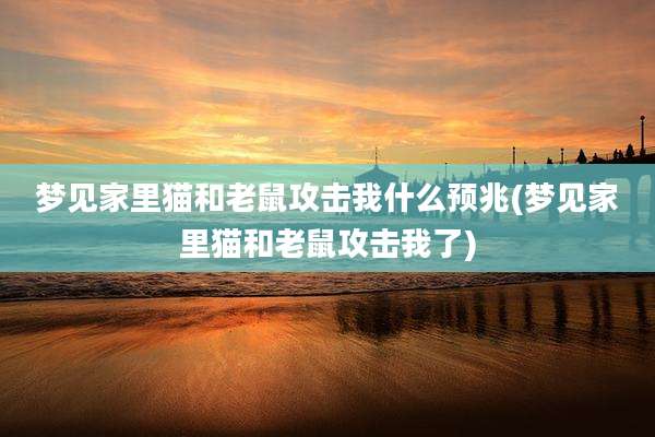 梦见家里猫和老鼠攻击我什么预兆(梦见家里猫和老鼠攻击我了)