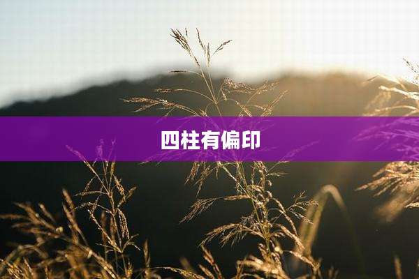 四柱有偏印