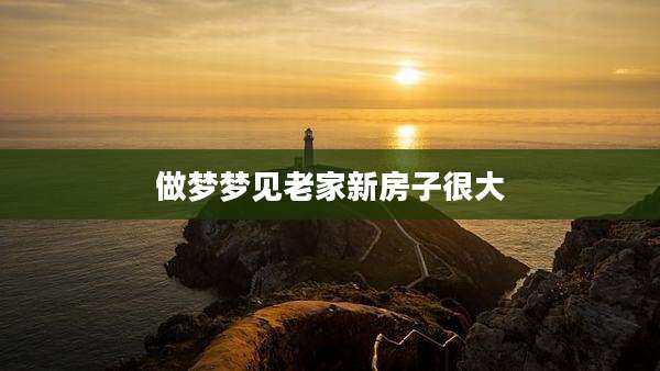 做梦梦见老家新房子很大