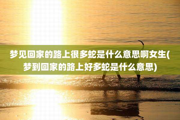 梦见回家的路上很多蛇是什么意思啊女生(梦到回家的路上好多蛇是什么意思)