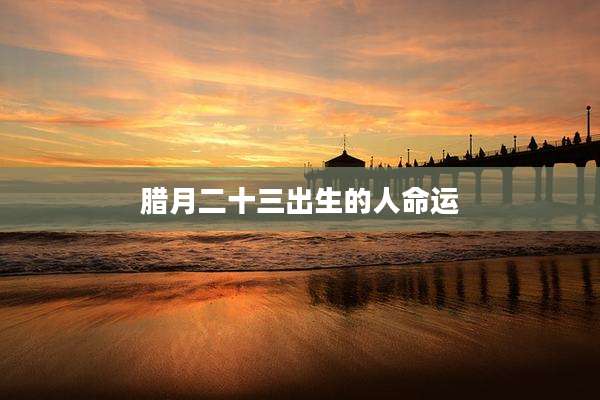 腊月二十三出生的人命运
