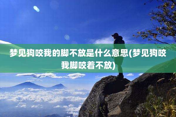 梦见狗咬我的脚不放是什么意思(梦见狗咬我脚咬着不放)