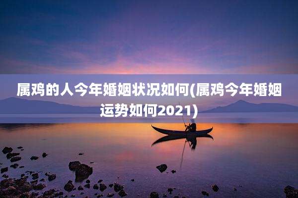 属鸡的人今年婚姻状况如何(属鸡今年婚姻运势如何2021)