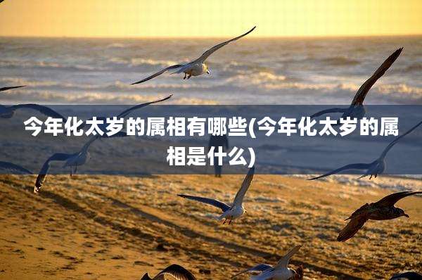 今年化太岁的属相有哪些(今年化太岁的属相是什么)