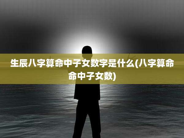 生辰八字算命中子女数字是什么(八字算命命中子女数)