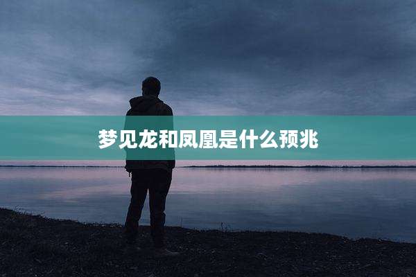 梦见龙和凤凰是什么预兆