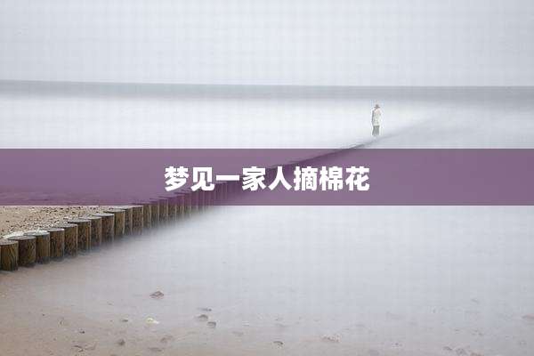 梦见一家人摘棉花