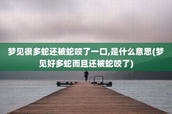 梦见很多蛇还被蛇咬了一口,是什么意思(梦见好多蛇而且还被蛇咬了)