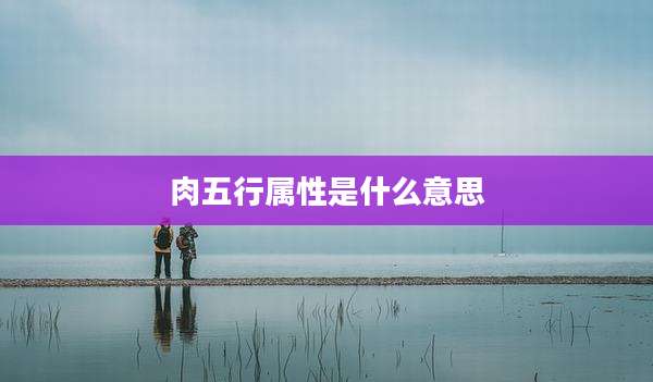 肉五行属性是什么意思