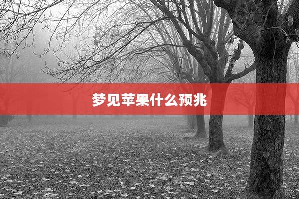 梦见苹果什么预兆