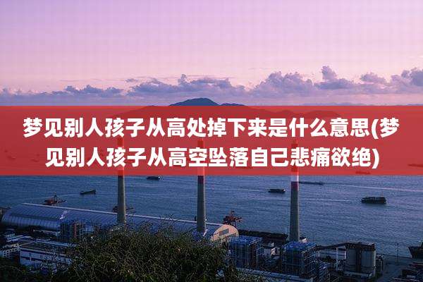 梦见别人孩子从高处掉下来是什么意思(梦见别人孩子从高空坠落自己悲痛欲绝)