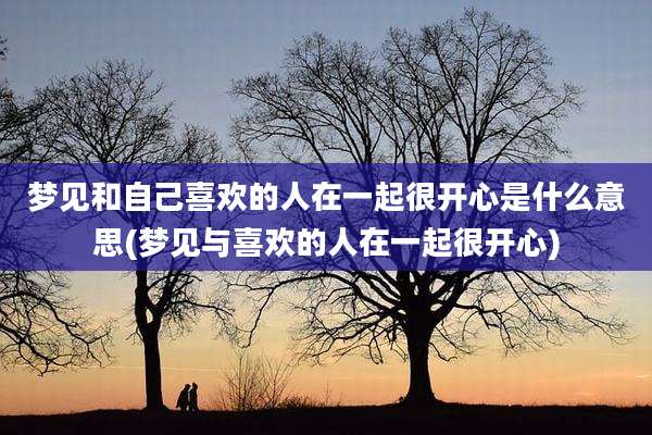 梦见和自己喜欢的人在一起很开心是什么意思(梦见与喜欢的人在一起很开心)
