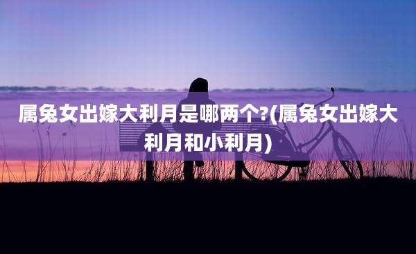 属兔女出嫁大利月是哪两个?(属兔女出嫁大利月和小利月)