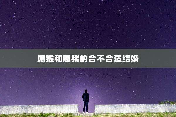 属猴和属猪的合不合适结婚
