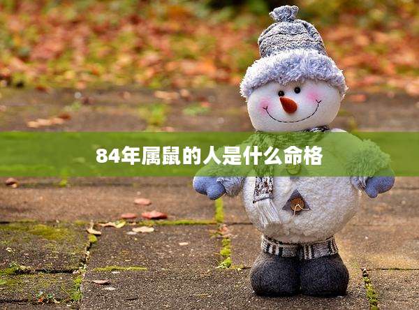 84年属鼠的人是什么命格