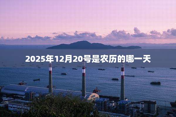 2025年12月20号是农历的哪一天