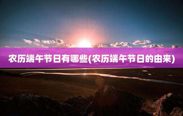 农历端午节日有哪些(农历端午节日的由来)