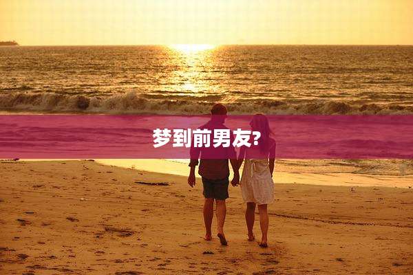 梦到前男友?