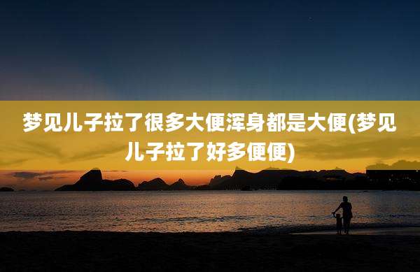 梦见儿子拉了很多大便浑身都是大便(梦见儿子拉了好多便便)