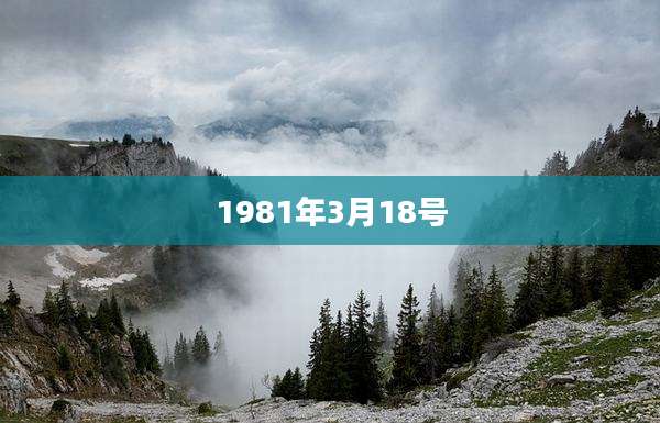 1981年3月18号