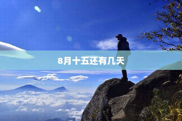 8月十五还有几天