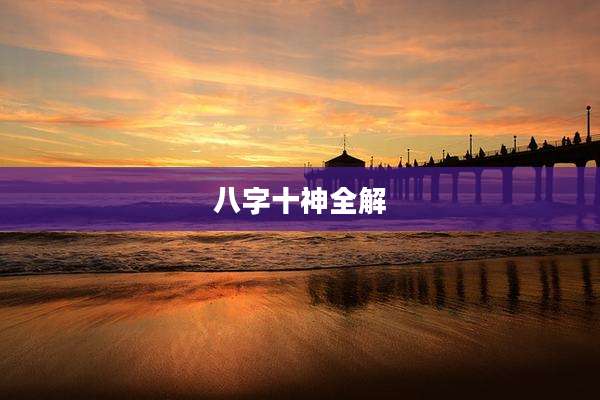 八字十神全解