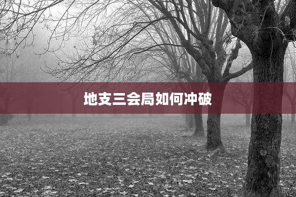 地支三会局如何冲破