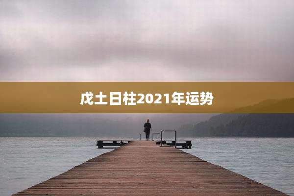 戊土日柱2021年运势