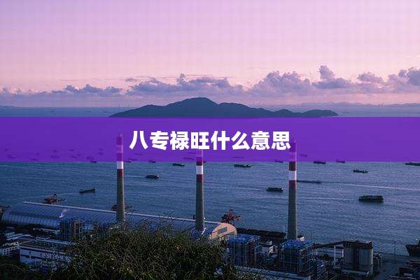八专禄旺什么意思