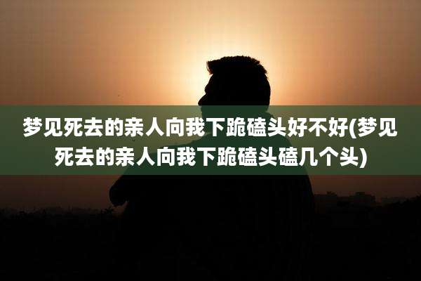 梦见死去的亲人向我下跪磕头好不好(梦见死去的亲人向我下跪磕头磕几个头)