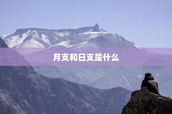 月支和日支是什么