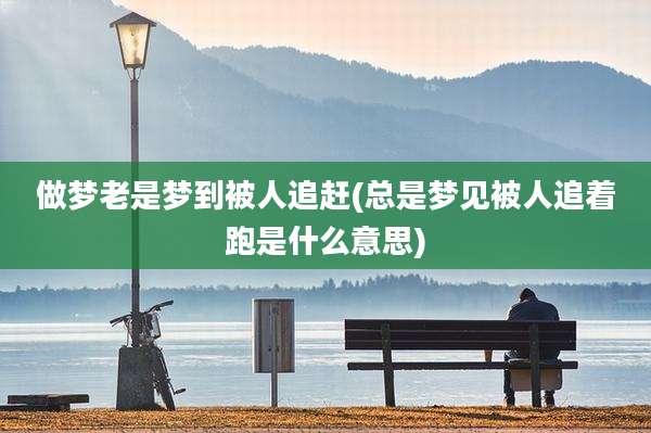做梦老是梦到被人追赶(总是梦见被人追着跑是什么意思)