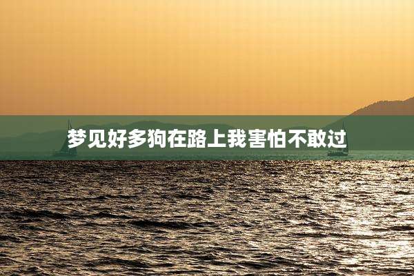 梦见好多狗在路上我害怕不敢过