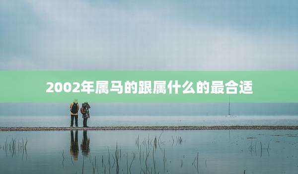 2002年属马的跟属什么的最合适