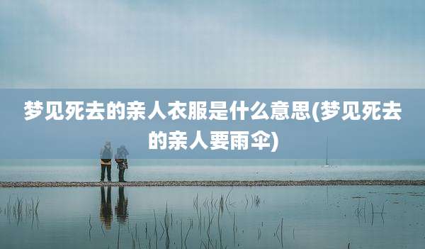 梦见死去的亲人衣服是什么意思(梦见死去的亲人要雨伞)