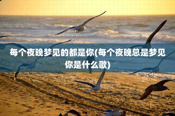 每个夜晚梦见的都是你(每个夜晚总是梦见你是什么歌)
