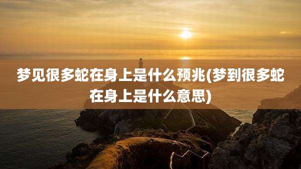 梦见很多蛇在身上是什么预兆(梦到很多蛇在身上是什么意思)